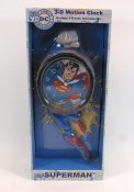 Superman 14" Tall 3-D Motion Clock by NJ Croce