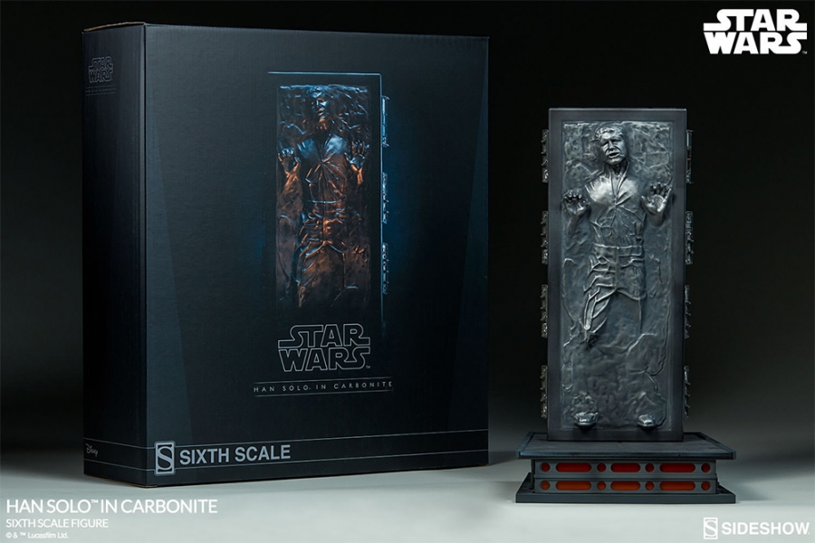 Star Wars Han Solo in Carbonite 1/6 Scale Figure by Sideshow - Click Image to Close