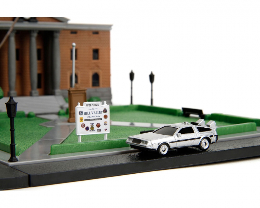 Back to the Future Hill Valley Courthouse Clocktower Nano Scene Diorama Replica - Click Image to Close