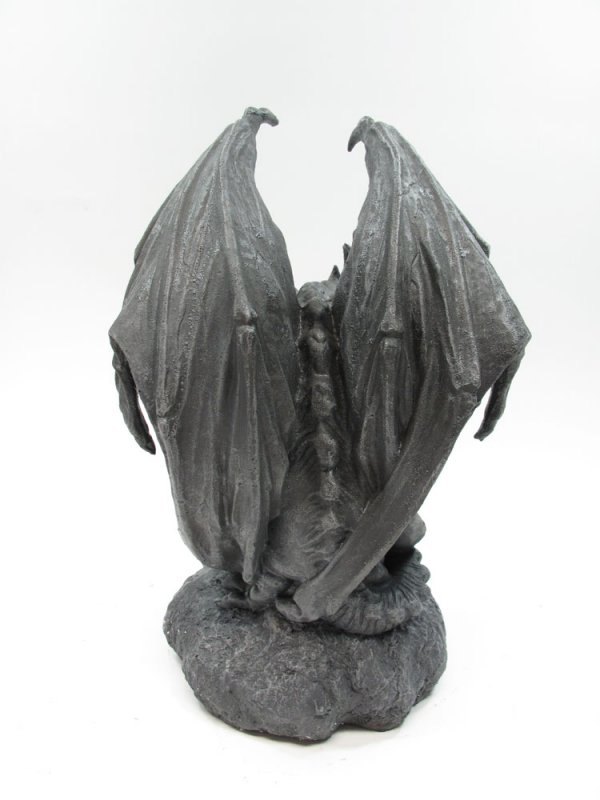 Gargoyle 12" Cold Cast Resin Statue - Click Image to Close