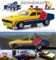 First of the V8 Interceptors 1/18 Scale Diecast Replica Ford Falcon XB 4-Door Sedan M.F.P. Yellow from Mad Max