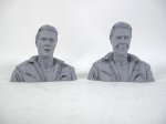 Innerspace 1987 Tuck Dennis Quaid 1/6 Scale Bust Model Set of 2