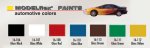 Modelflex Automotive Model Paint Set of 7 Colors