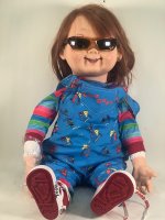 Child's Play Chucky Good Guy Plush Body Doll Signed by Ed Gale (Chucky) & Brad Dourif (Voice Of Chucky)