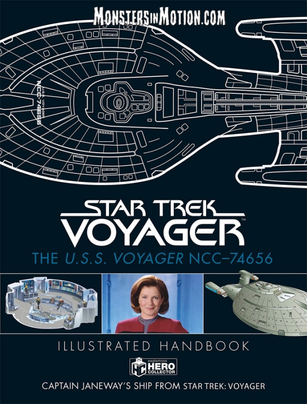 Star Trek Voyager U.S.S. Voyager NCC-74656 Illustrated Handbook Hardcover Book - Click Image to Close