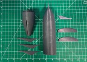 Commando Cody Rocket Ship 1/72 Scale Model Kit