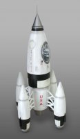 Retro Apollo 27 Plastic Rocket Model Assembly Kit