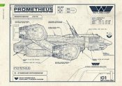 Prometheus 2012 (In-Flight Version) 1/1000 Scale Model Kit