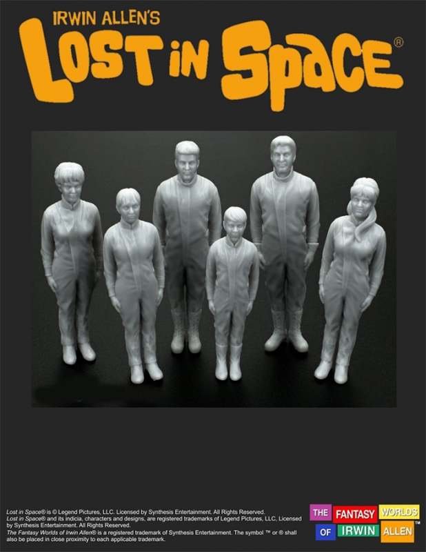 Lost In Space Robinson Family 1/35 Scale Figure Set Model Kit (Freezing Tube Version) - Click Image to Close