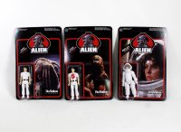 Alien Set of 3 ReAction Figures Kane, Kane and Ripley