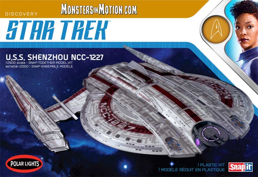 Star Trek Discovery U.S.S. Shenzhou 1/2500 Scale Model Kit by Polar Lights - Click Image to Close