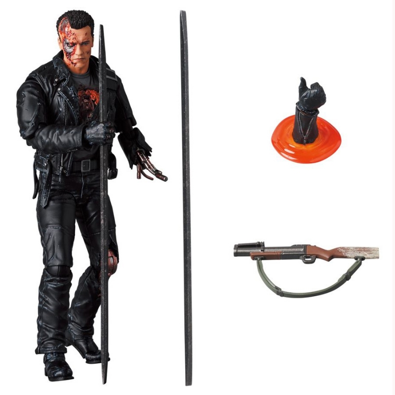 Terminator 2 T-800 MAFEX Battle Damage 6 Inch Figure by Medicom - Click Image to Close