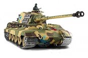 German King Tiger Henschel Turret Tank 1/16 Scale Air Soft RC Battle Tank Smoke & Sound (Upgrade Version w/ Metal Gear & Tracks)