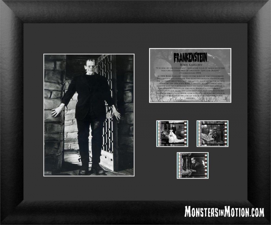 Frankenstein Boris Karloff Back Lit Framed Film Cell LIMITED EDITION - Click Image to Close