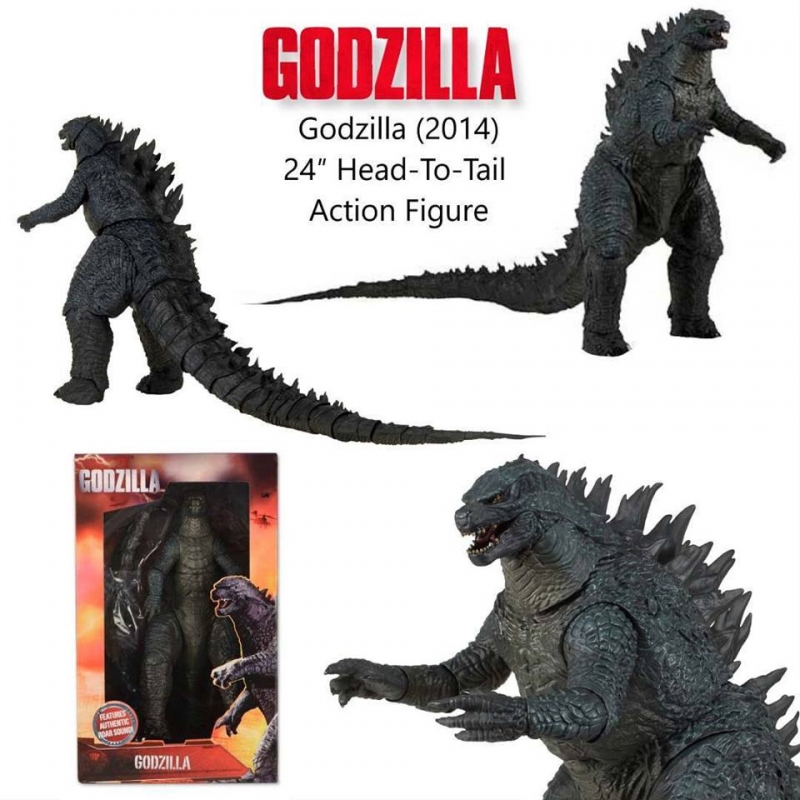 Godzilla 2014 24-Inch Head to Tail Talking Action Figure - Click Image to Close
