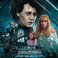 Edward Scissorhands 30th Anniversary Soundtrack Blue Snow Splatter Vinyl LP Danny Elfman