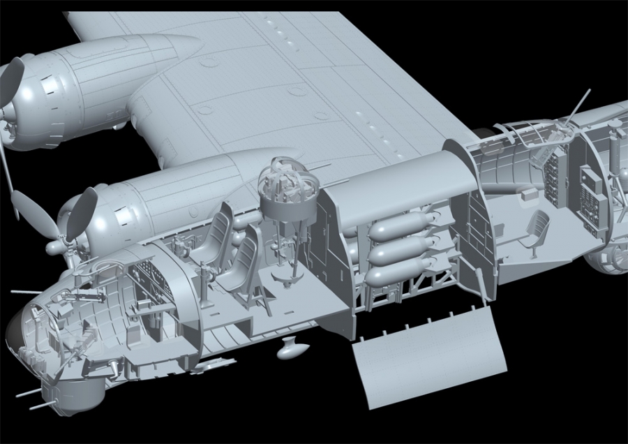 B-17G Flying Fortress Early Production 1/48 Scale Model Kit By HK Models - Click Image to Close