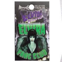 Elvira Mistress of the Dark Fang Club Pin Badge