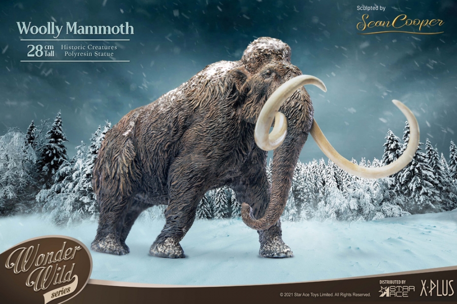 Woolly Mammoth Wonder Wild Series Polyresin Statue by X-Plus - Click Image to Close