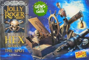 Jolly Roger Series GLOW IN DARK Hex Marks The Spot Model Kit by Lindberg: