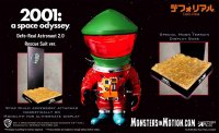 2001: A Space Odyssey Defo-Real 2.0 Rescue Suit Green and Orange Astronaut with Monolith and Starchild 6" Figure by Star Ace: