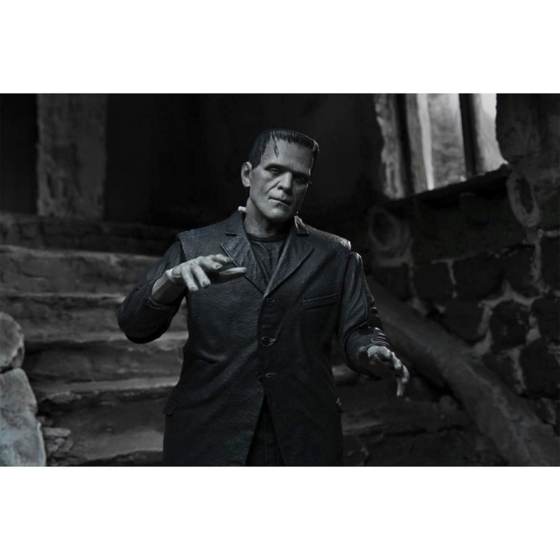 Frankenstein Boris Karloff Ultimate 7 Inch Scale Universal Monsters Action Figure (B&W Version) by Neca - Click Image to Close