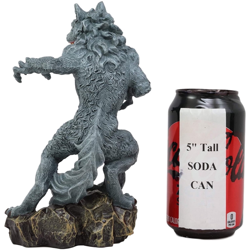 Werewolf Gothic Candle Holder statue - Click Image to Close