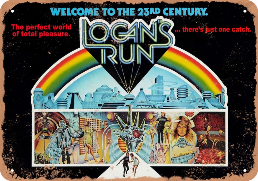 Logan's Run 1976 10" x 14" Metal Sign - Click Image to Close