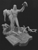 Aurora Monster Scenes Scale Creature Cave Scene #2 Model Kit