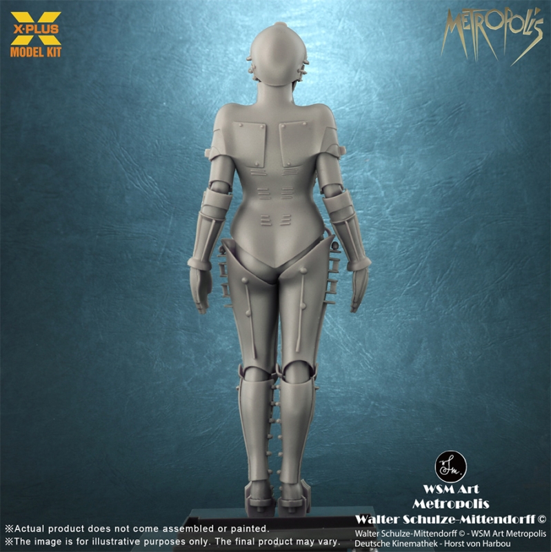 Metropolis Maria 1/8 Scale Silver Screen Ed. Plastic Model Kit by X-Plus - Click Image to Close