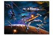 Babylon 5 War Without End Limited Edition Fine Art Print Lithograph by James Cukr