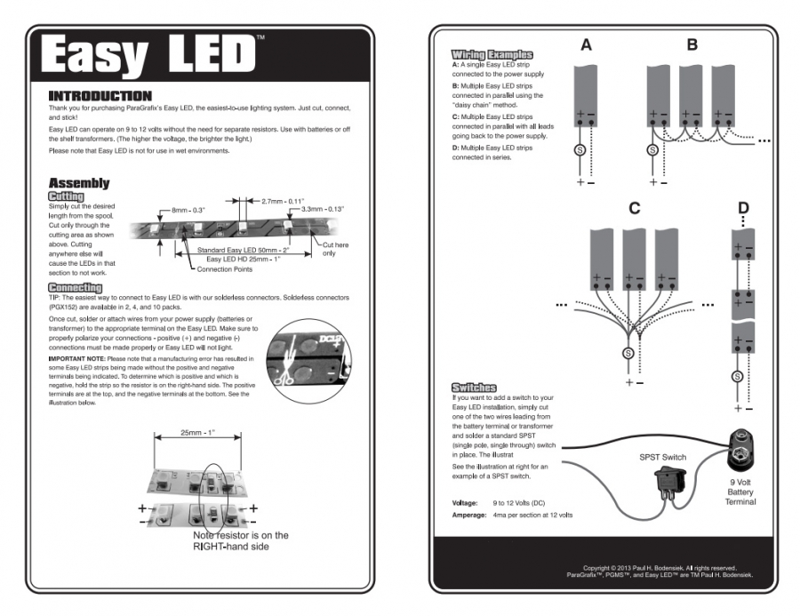 Easy LED Lights 12 Inches (30cm) 18 Lights in RED - Click Image to Close