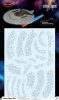 Star Trek Lower Decks U.S.S. Cerritos Aztec Decals Set for 1/1400 Scale Model Kit