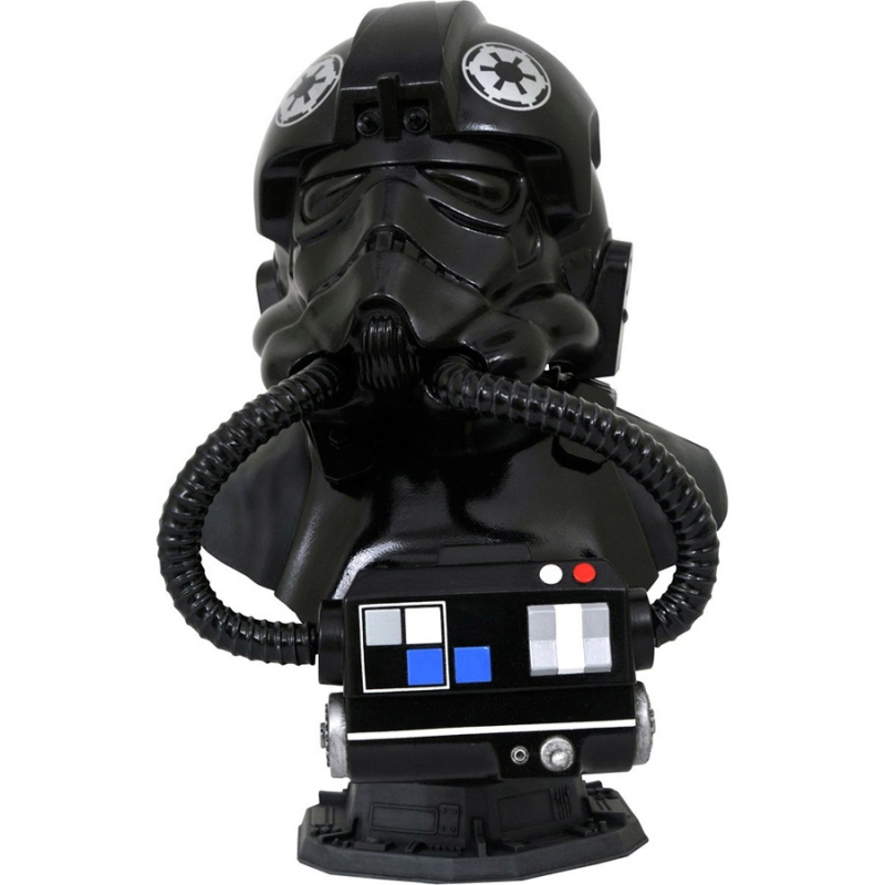 Star Wars Legends in 3D TIE Pilot 1/2 Scale Bust Statue - Click Image to Close