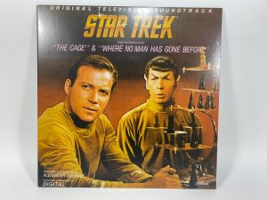 Star Trek, From The Original Pilots The Cage & Where No Man Has Gone Before Original Television Soundtrack Black Vinyl LP