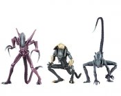 Alien vs Predator Arcade Appearance 7" Scale Alien Action Figure Set of 3
