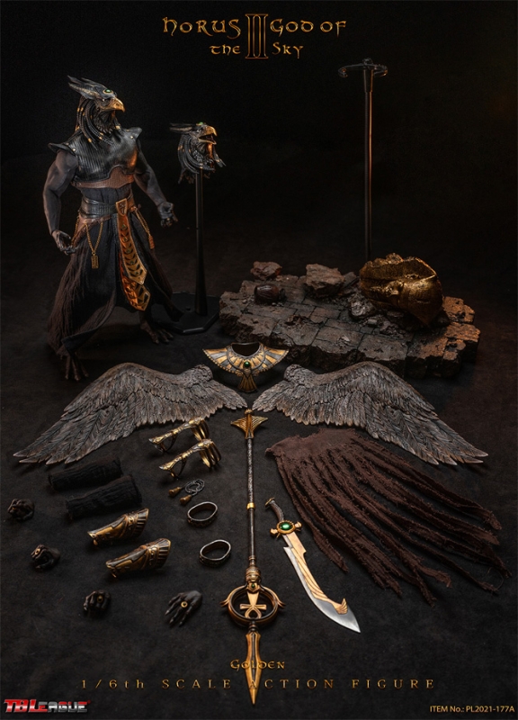 Horus Egyptian God of the Sky Golden Edition 1/6 Scale Figure - Click Image to Close