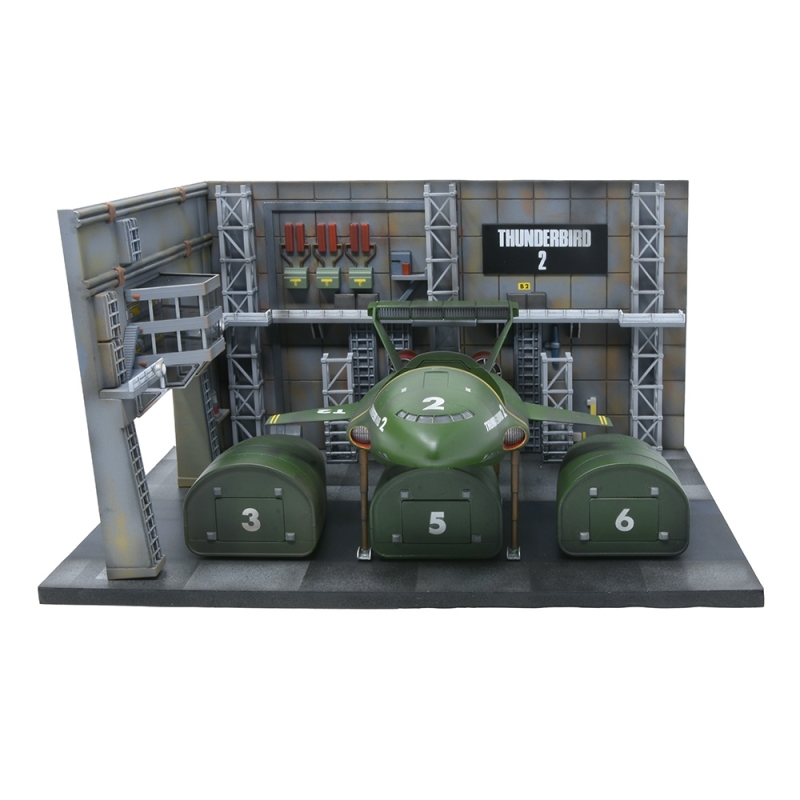 Thunderbirds Thunderbird 2 Launch Bay Diorama Model Kit - Click Image to Close