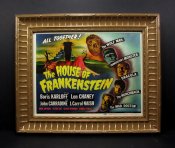House of Frankenstein Framed Lobby Card Boris Karloff, Lon Chaney