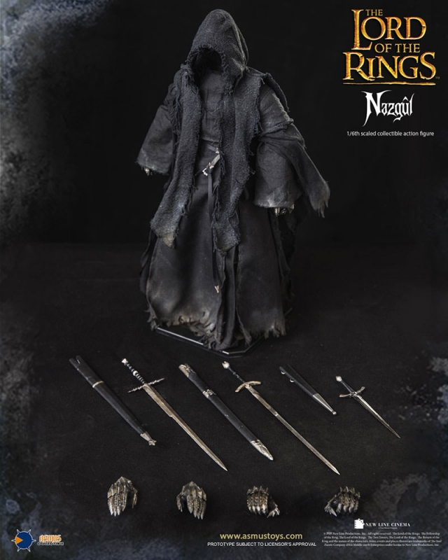 Lord of the Rings Nazgul 1/6 Scale Figure with Metal Parts by Asmus - Click Image to Close