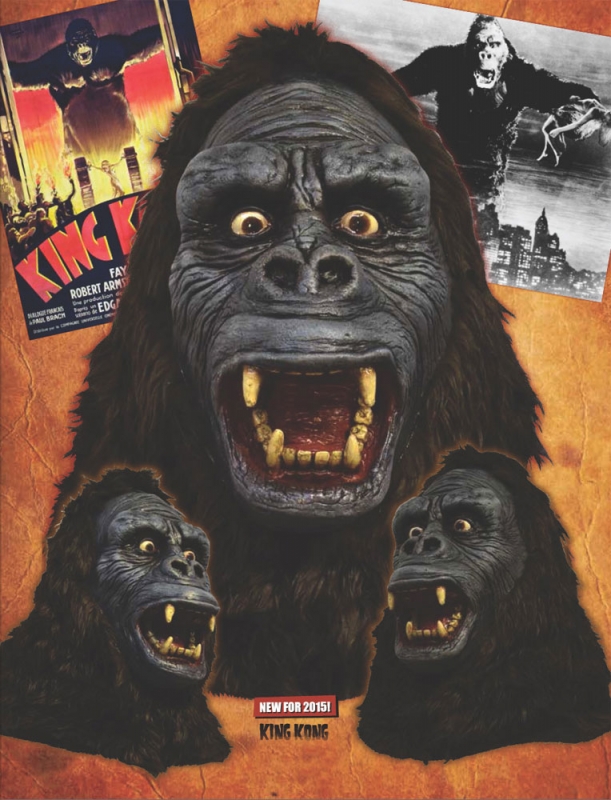 King Kong 1933 Latex Halloween Mask - Click Image to Close