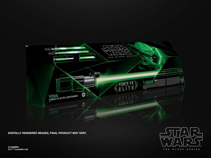 Star Wars The Black Series Yoda Force FX Elite Electronic Lightsaber Prop Replica-FREE SHIPPING - Click Image to Close