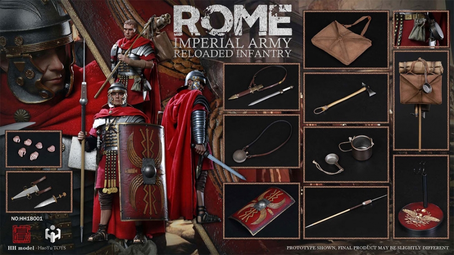 Rome Imperial Army Reloaded Infantry Soldier 1/6 Scale Figure by HY Toys - Click Image to Close