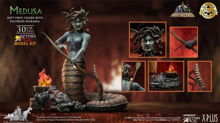 Clash of the Titans Medusa MODEL KIT by X-Plus Japan - Click Image to Close