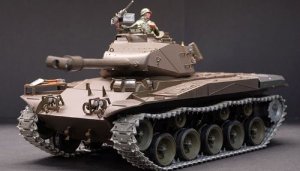 US M41A3 Walker Bulldog 1/16 Scale Air Soft RC Battle Tank Smoke & Sound (Upgrade Version w/ Metal Gear & Tracks)