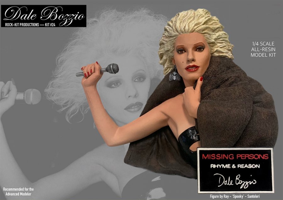 Dale Bozzio Missing Persons Rhyme & Reason 1/4 Scale Bust Model Kit - Click Image to Close