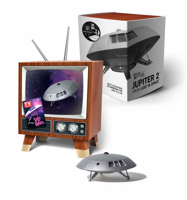 Lost In Space Jupiter 2 Mini Display Model in Retro TV - Click Image to Close