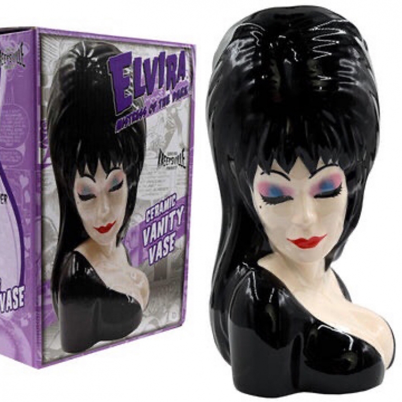 Elvira Portrait Ceramic Vase - Click Image to Close