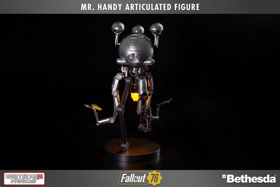 Fallout Mr. Handy Deluxe Articulated 12" Action Figure with Lights and Sound - Click Image to Close