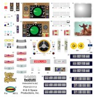 Lost In Space Jupiter 2 II 1/35 Scale 18 Inch Stock Interior Model Decal Set